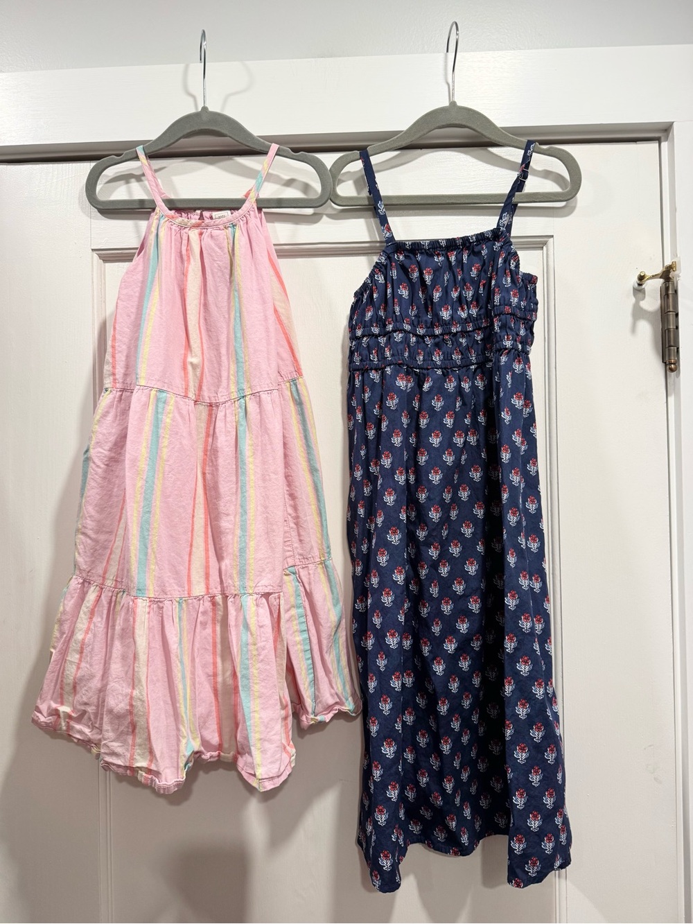 Gap Cat & Jack Toddler Girl Maxi Dress bundle lot 5T Pink Stripe Block print